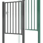 Portillon Barreaudé Ozaé Graviers Déco, accès sécurisé et robuste pour clôture rigide