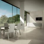 Dalle Céramique E.MOTIONS - Sandy White, teinte beige sable clair pour extérieur – Ozaé Graviers Déco